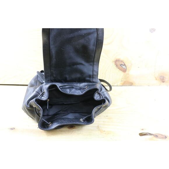 Coach Backpack Womens Black Pebble Leather Billie Turnlock F37410 2016 Handbag - Picture 8 of 11